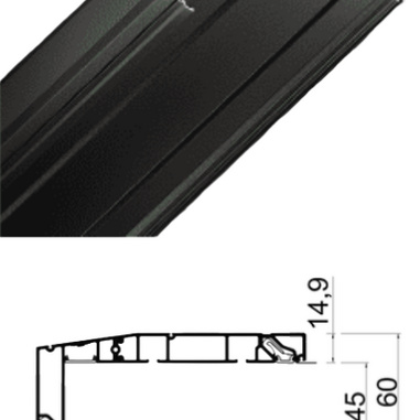 Профиль Flexy BORZZ KARNIZ 45 ПФ 8845 2-х рядный белый длина 3,2м