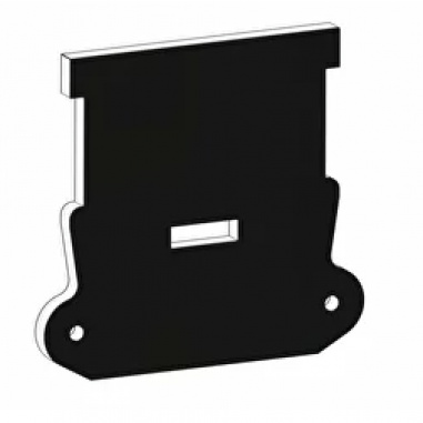 Торцевая заглушка Flexy ПФ 6838 3см черная