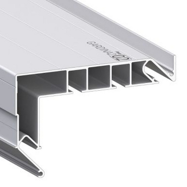 Профиль Flexy GARDINA2 02 ПФ 8048 2-х рядный белый длина 2,5м