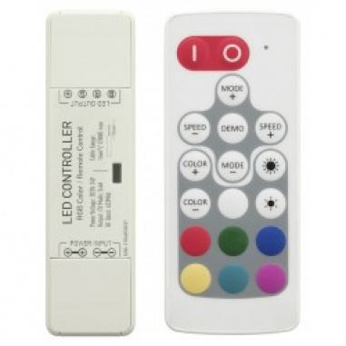 Контроллер LUX RGB N30-S Nano RF кнопочный 18А