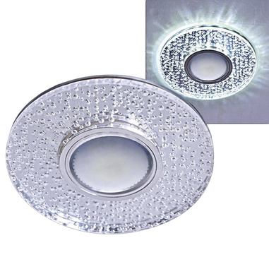 Спот 52201 мр16+LED подсветка пузырики
