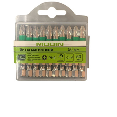 Бита двухсторонняя PH2 + PZ2 х 50мм (MODIN)